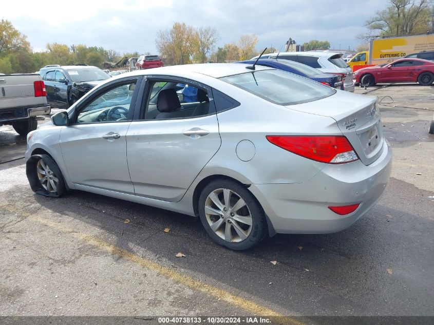 2013 Hyundai Accent Gls VIN: KMHCU4AE4DU436279 Lot: 40738133