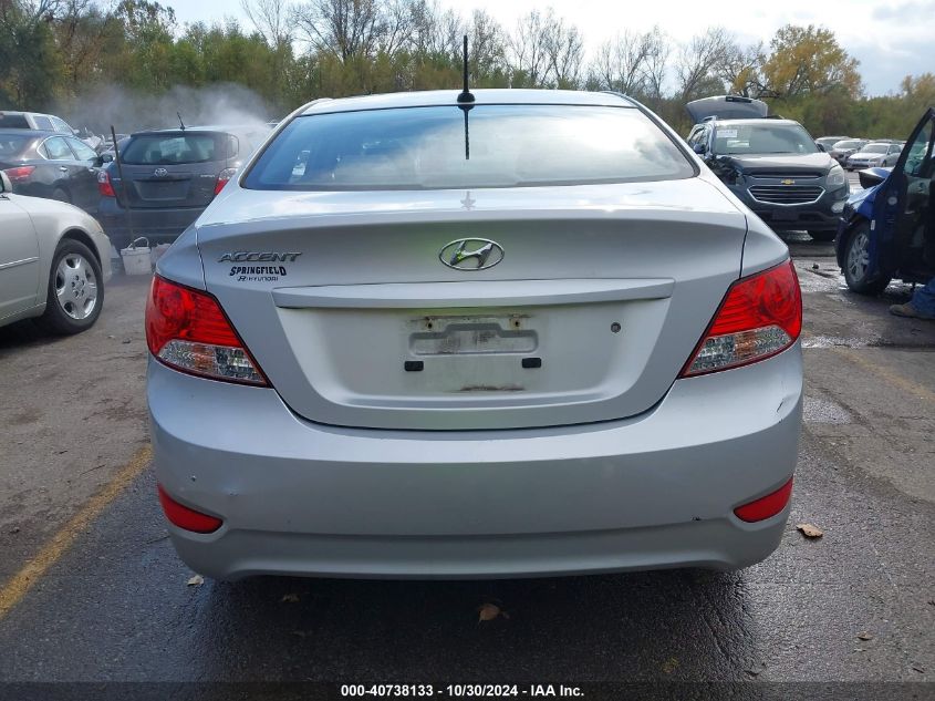 2013 Hyundai Accent Gls VIN: KMHCU4AE4DU436279 Lot: 40738133