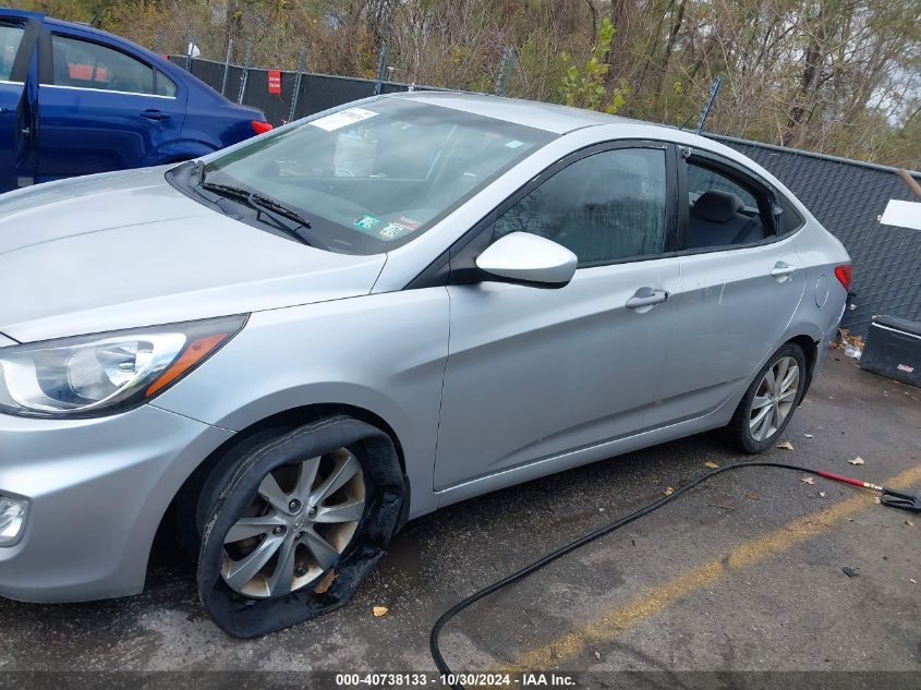 2013 Hyundai Accent Gls VIN: KMHCU4AE4DU436279 Lot: 40738133