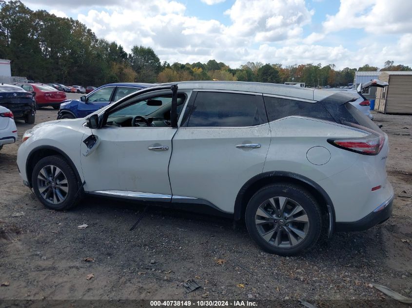 2015 Nissan Murano Sl VIN: 5N1AZ2MG7FN278608 Lot: 40738149