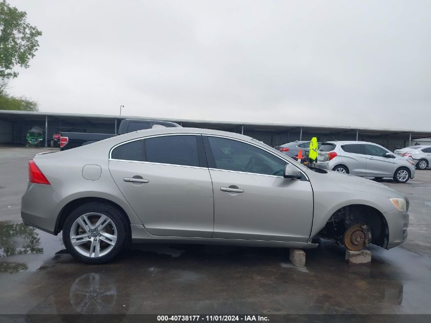 2014 Volvo S60 T5/T5 Platinum/T5 Premier/T5 Premier Plus VIN: YV1612FS5E1287309 Lot: 40738177