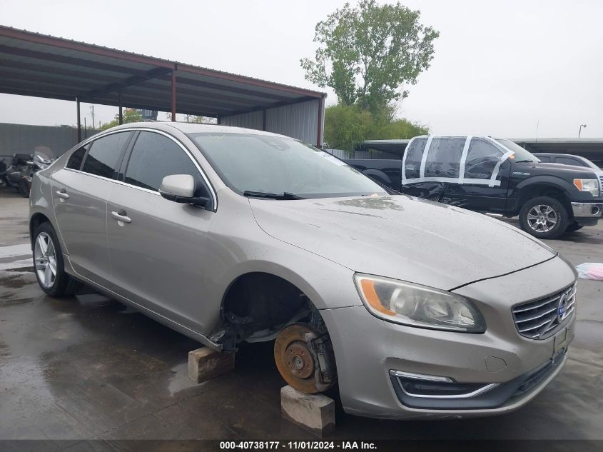 2014 Volvo S60 T5/T5 Platinum/T5 Premier/T5 Premier Plus VIN: YV1612FS5E1287309 Lot: 40738177