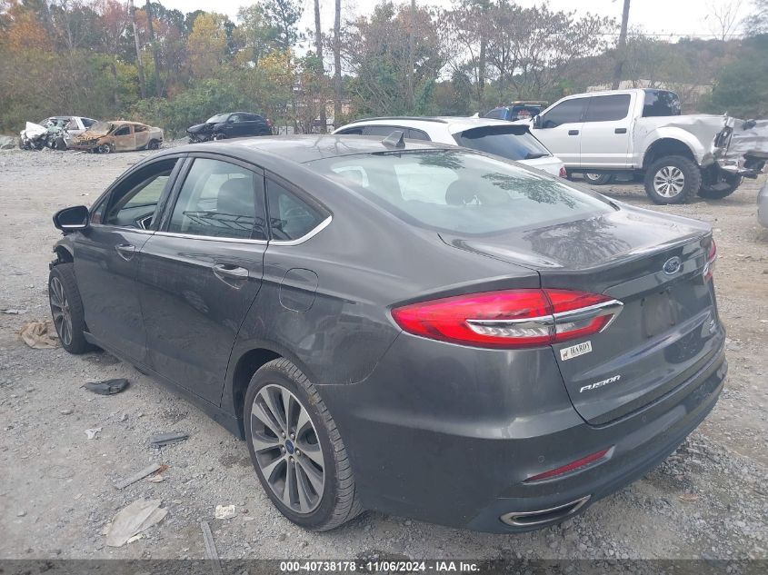 2019 Ford Fusion Se VIN: 3FA6P0T97KR236489 Lot: 40738178