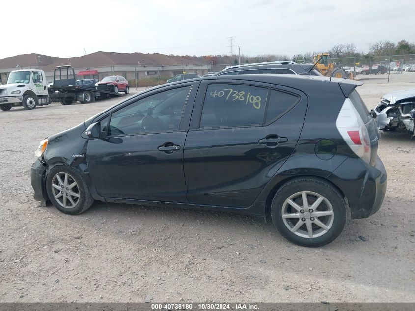 2012 Toyota Prius C Three VIN: JTDKDTB30C1029339 Lot: 40738180