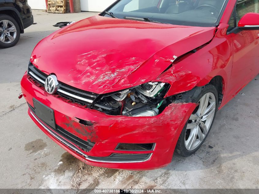 2015 Volkswagen Golf Tsi Sel 4-Door VIN: 3VW217AU6FM034480 Lot: 40738186