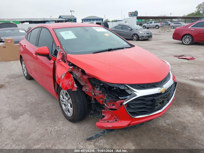 2019 Chevrolet Cruze Ls VIN: 1G1BC5SMXK7129833 Lot: 40738235