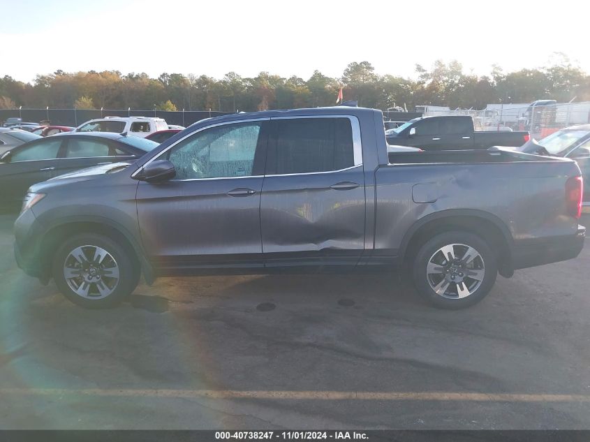 2019 HONDA RIDGELINE RTL - 5FPYK2F53KB008410