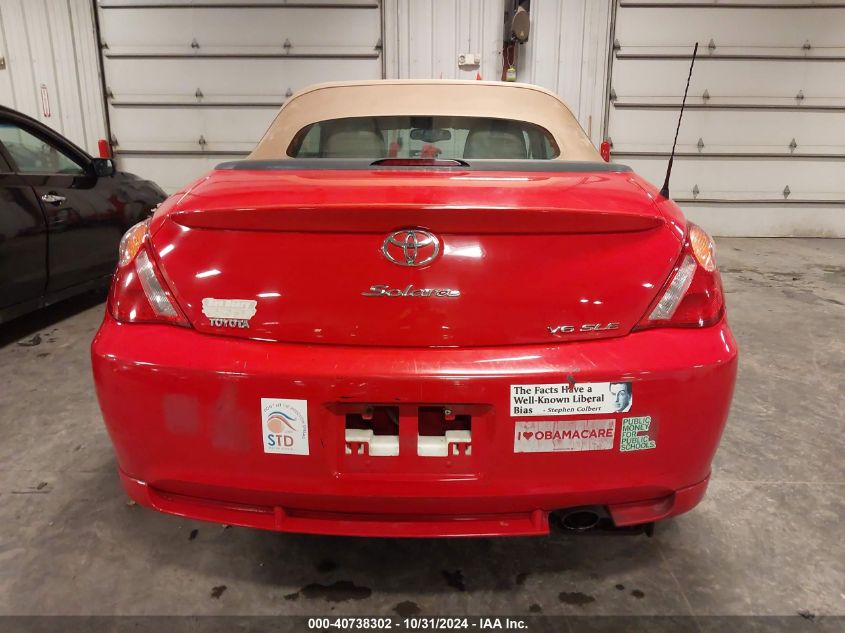 2006 Toyota Camry Solara Sle VIN: 4T1FA38P56U065451 Lot: 40738302