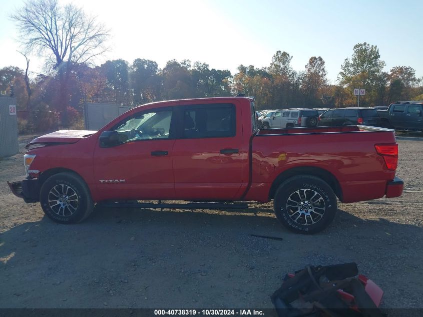 2022 Nissan Titan Sv 4X2 VIN: 1N6AA1EE7NN104844 Lot: 40738319