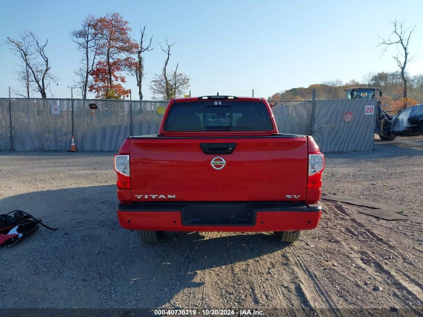 2022 Nissan Titan Sv 4X2 VIN: 1N6AA1EE7NN104844 Lot: 40738319