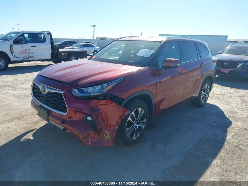 2020 Toyota Highlander Xle VIN: 5TDGZRAH0LS007464 Lot: 40738389