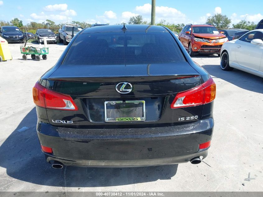 2009 Lexus Is 250 VIN: JTHBK262992090093 Lot: 40738412