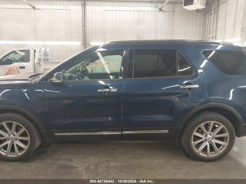 2016 Ford Explorer Limited VIN: 1FM5K8F80GGB96059 Lot: 40738442