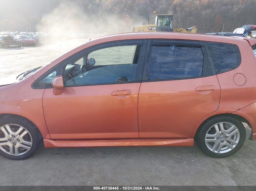 2008 Honda Fit Sport VIN: JHMGD37698S023239 Lot: 40738445