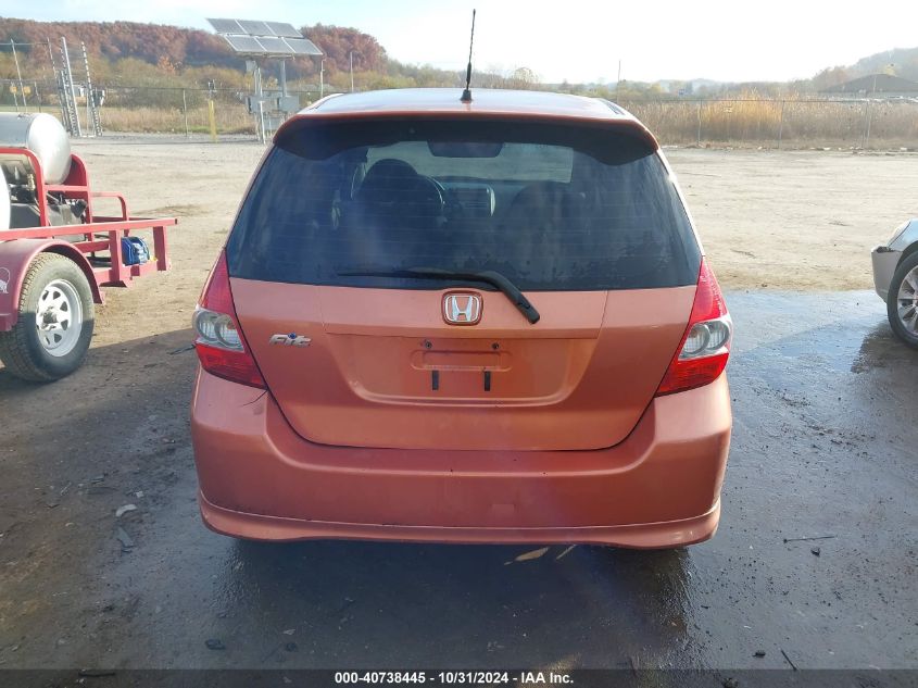 2008 Honda Fit Sport VIN: JHMGD37698S023239 Lot: 40738445