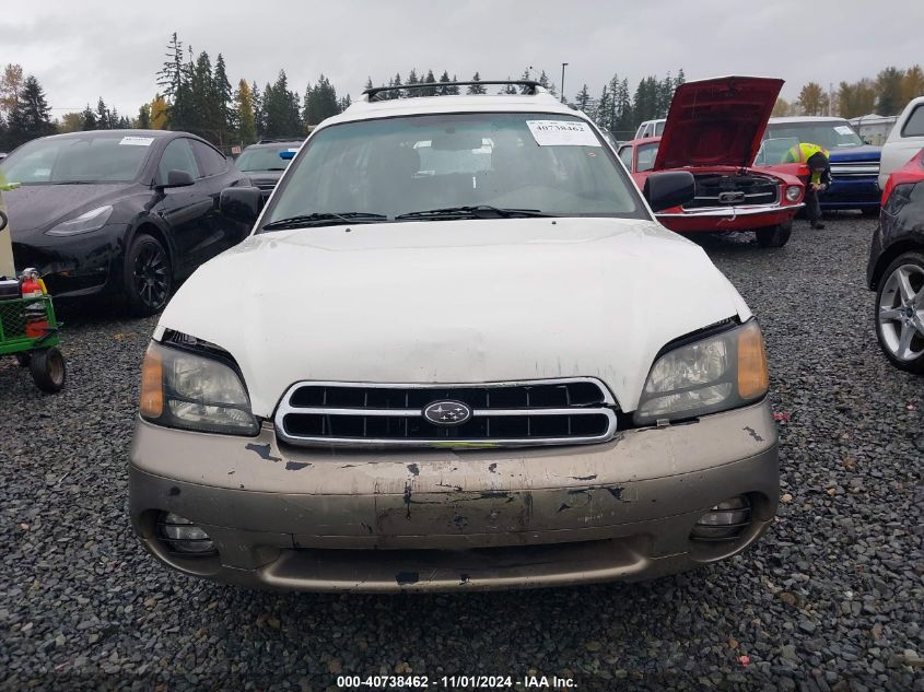 2001 Subaru Outback VIN: 4S3BH665817659038 Lot: 40738462