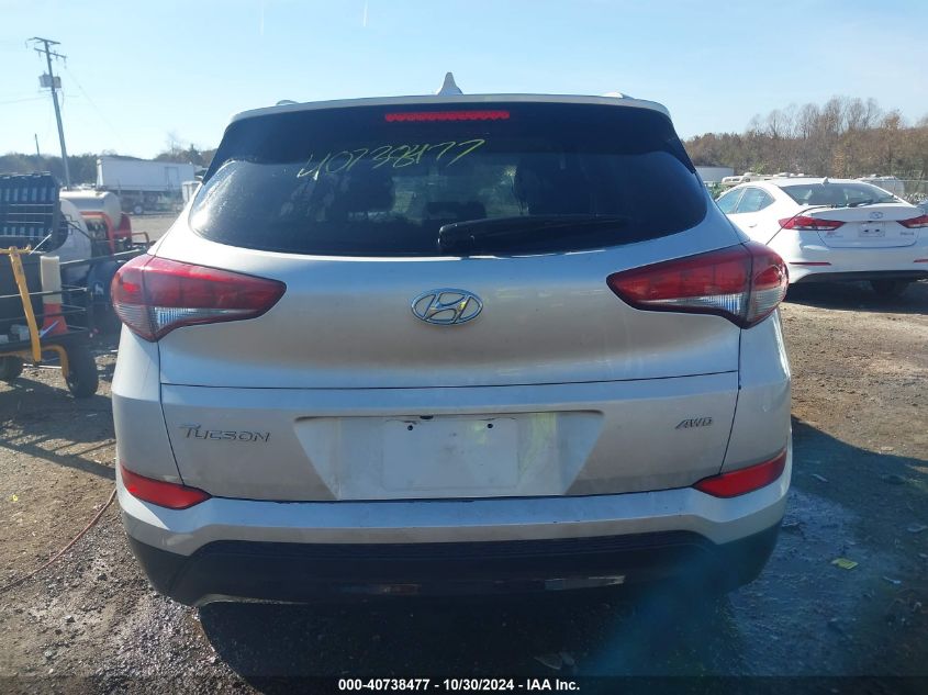 2018 Hyundai Tucson Sel VIN: KM8J3CA4XJU706297 Lot: 40738477