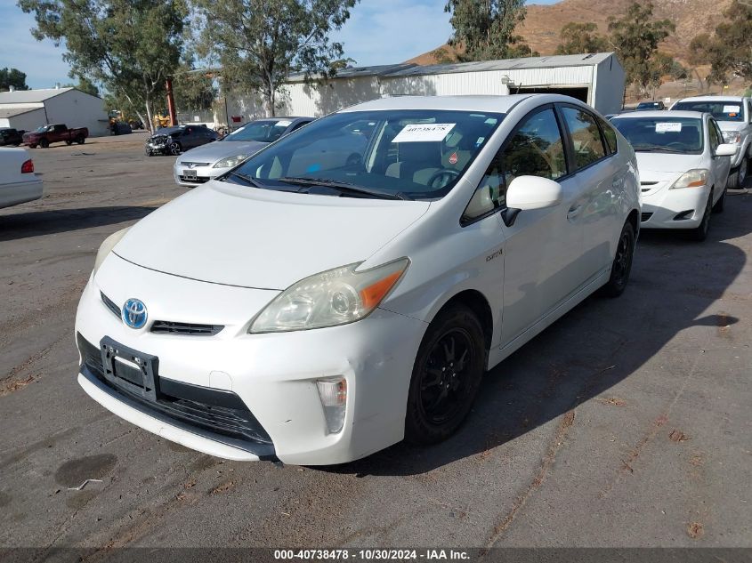 2013 Toyota Prius Two VIN: JTDKN3DU8D1732966 Lot: 40738478