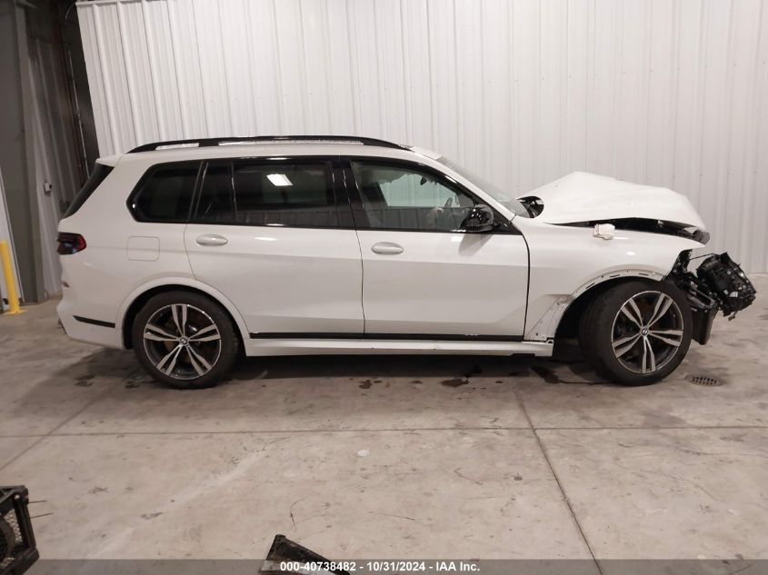 2024 BMW X7 M60I VIN: 5UX33EM05R9T46595 Lot: 40738482