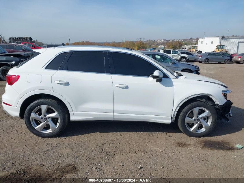 2021 Audi Q3 Premium 40 Tfsi Quattro Tiptronic VIN: WA1AUCF36M1088879 Lot: 40738487