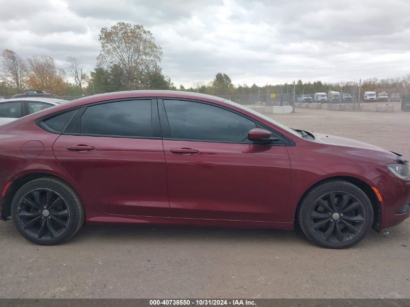 2015 Chrysler 200 S VIN: 1C3CCCDG8FN656802 Lot: 40738550