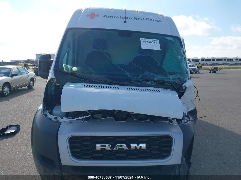 2021 Ram Promaster 3500 Cargo Van High Roof 159 Wb Ext VIN: 3C6MRVJG1ME520535 Lot: 40738587