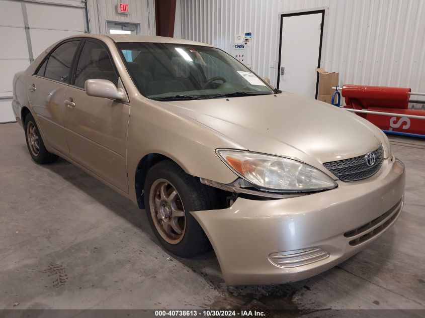 2002 Toyota Camry Le V6 VIN: 4T1BF30KX2U034402 Lot: 40738613