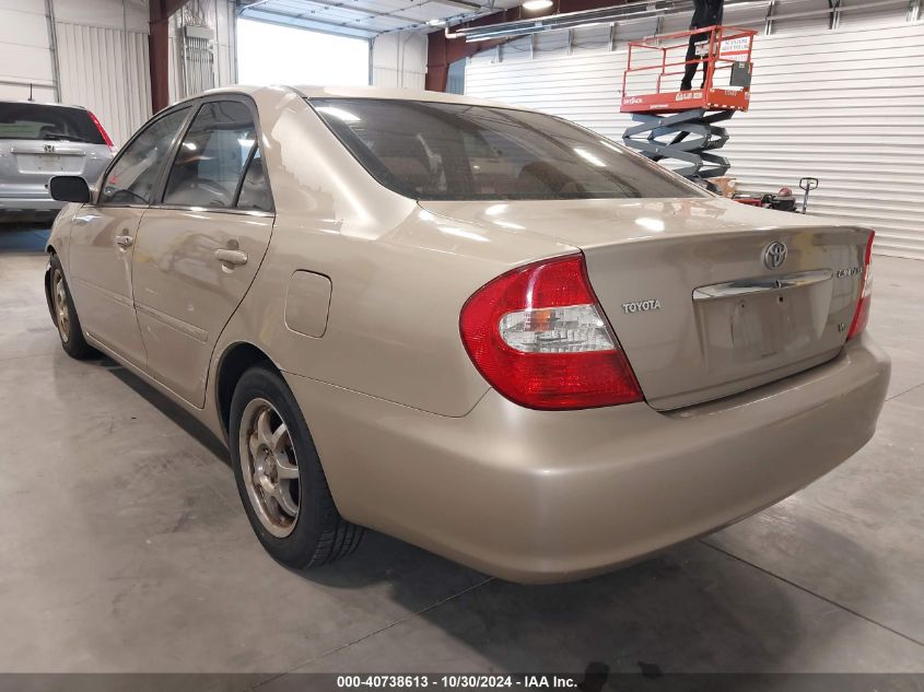 2002 Toyota Camry Le V6 VIN: 4T1BF30KX2U034402 Lot: 40738613