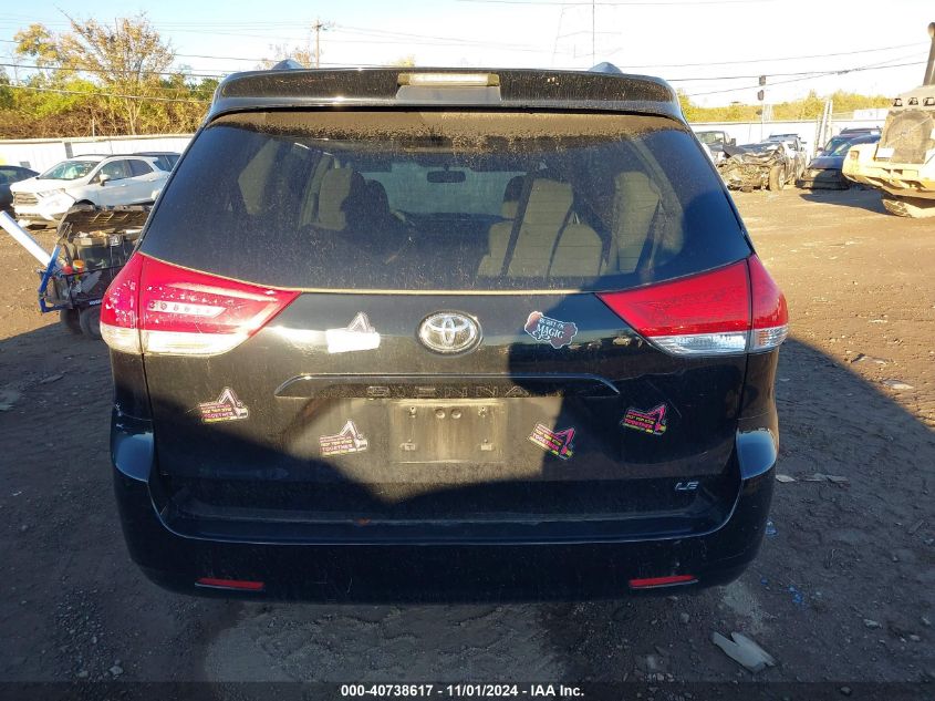 2013 Toyota Sienna Le V6 8 Passenger VIN: 5TDKK3DC3DS362352 Lot: 40738617