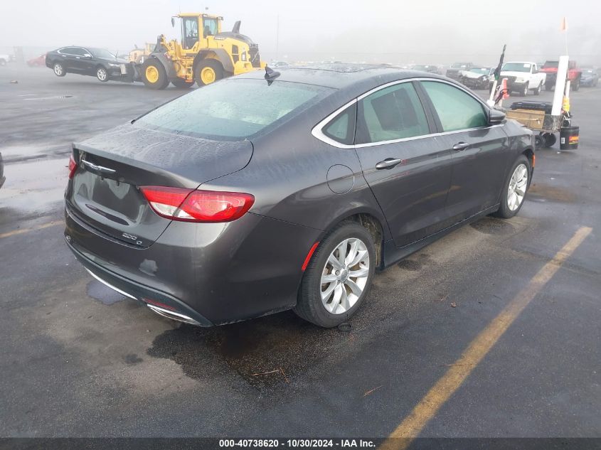 2015 Chrysler 200 C VIN: 1C3CCCCG4FN586216 Lot: 40738620