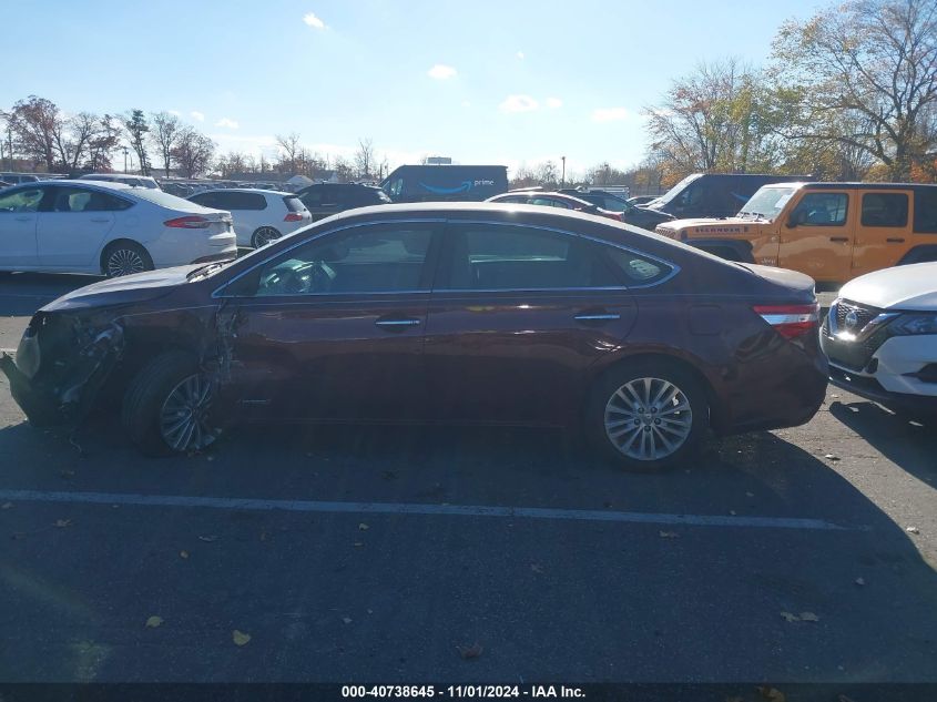 2013 Toyota Avalon Hybrid Limited VIN: 4T1BD1EB8DU014848 Lot: 40738645