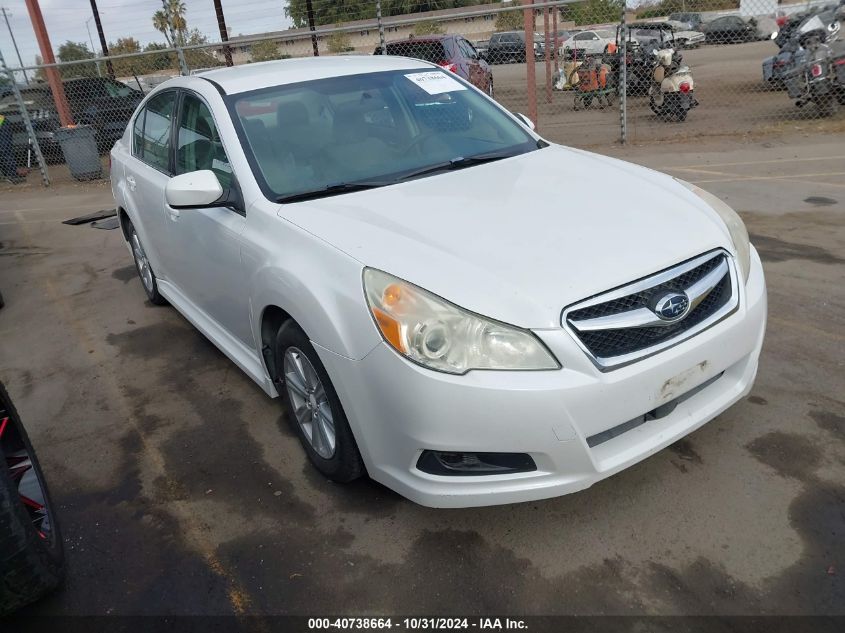 2011 Subaru Legacy 2.5I VIN: 4S3BMAA60B1250048 Lot: 40738664