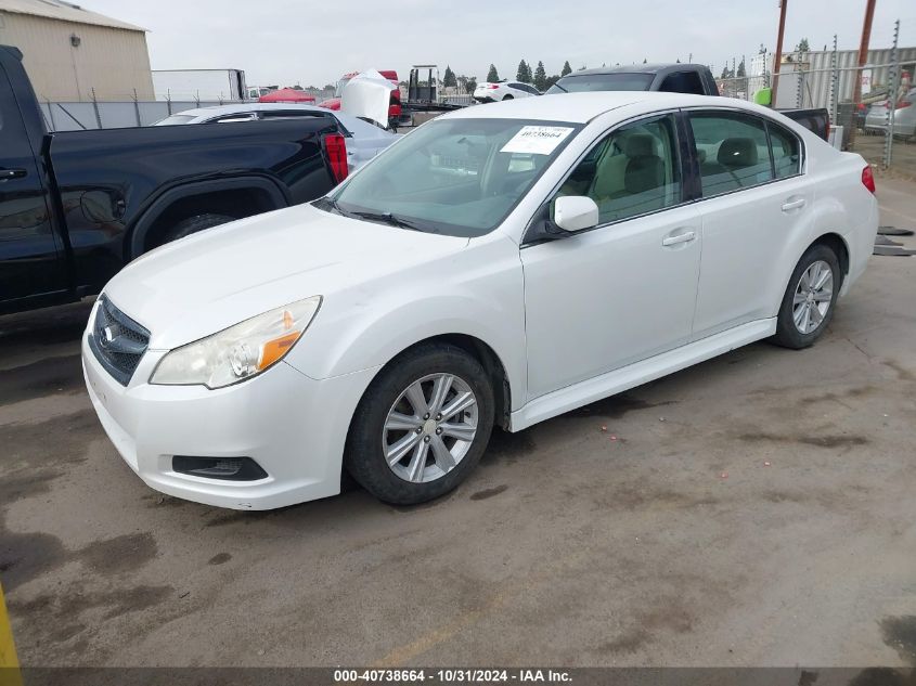 2011 Subaru Legacy 2.5I VIN: 4S3BMAA60B1250048 Lot: 40738664