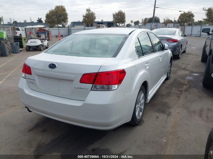 2011 Subaru Legacy 2.5I VIN: 4S3BMAA60B1250048 Lot: 40738664