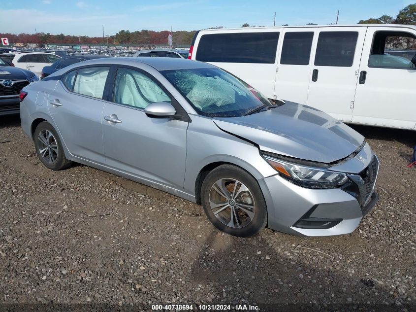 2022 Nissan Sentra Sv Xtronic Cvt VIN: 3N1AB8CV3NY264821 Lot: 40738694