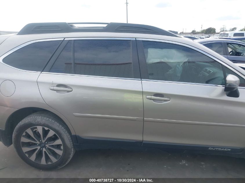 2016 Subaru Outback 2.5I Limited VIN: 4S4BSBNC3G3264660 Lot: 40738727