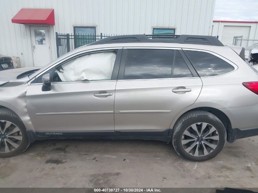 2016 Subaru Outback 2.5I Limited VIN: 4S4BSBNC3G3264660 Lot: 40738727