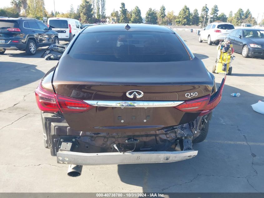 2018 Infiniti Q50 3.0T Luxe VIN: JN1EV7AP4JM363409 Lot: 40738780