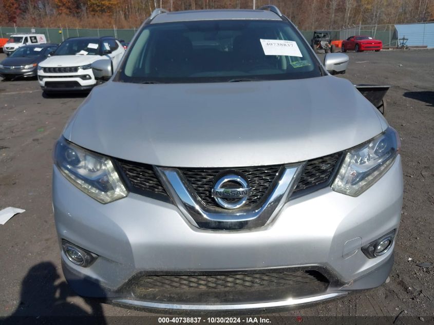 2016 Nissan Rogue Sl VIN: 5N1AT2MV4GC778660 Lot: 40738837