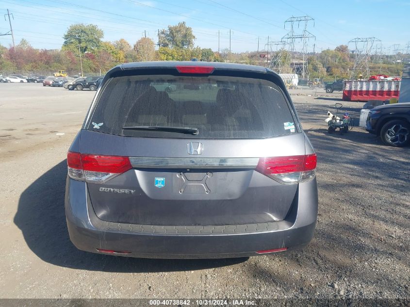 2014 Honda Odyssey Ex-L VIN: 5FNRL5H66EB083236 Lot: 40738842