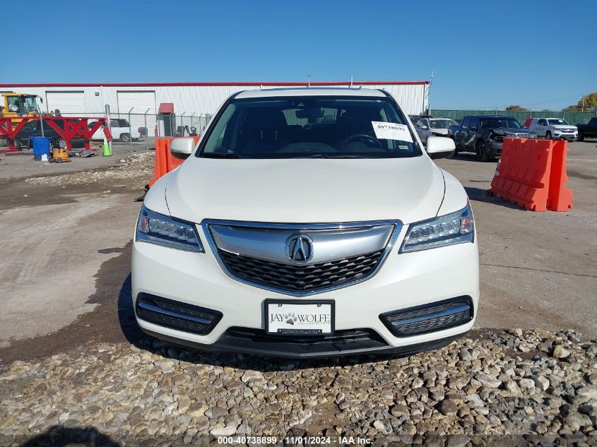 2016 Acura Mdx Technology Entertainment Packages/Technology, Entertainment Acurawatch Plus Packages VIN: 5FRYD4H60GB049345 Lot: 40738899