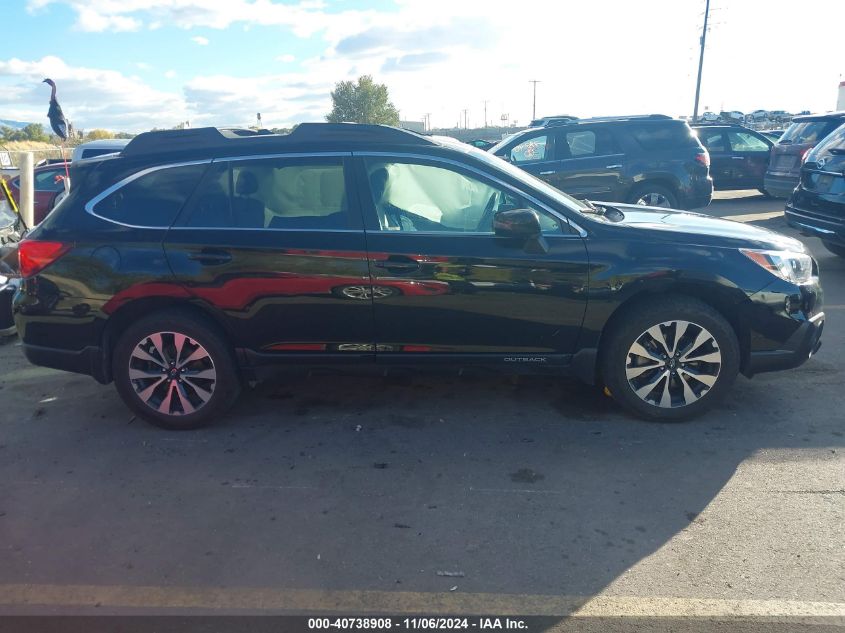 2017 Subaru Outback 2.5I Limited VIN: 4S4BSANC1H3231734 Lot: 40738908