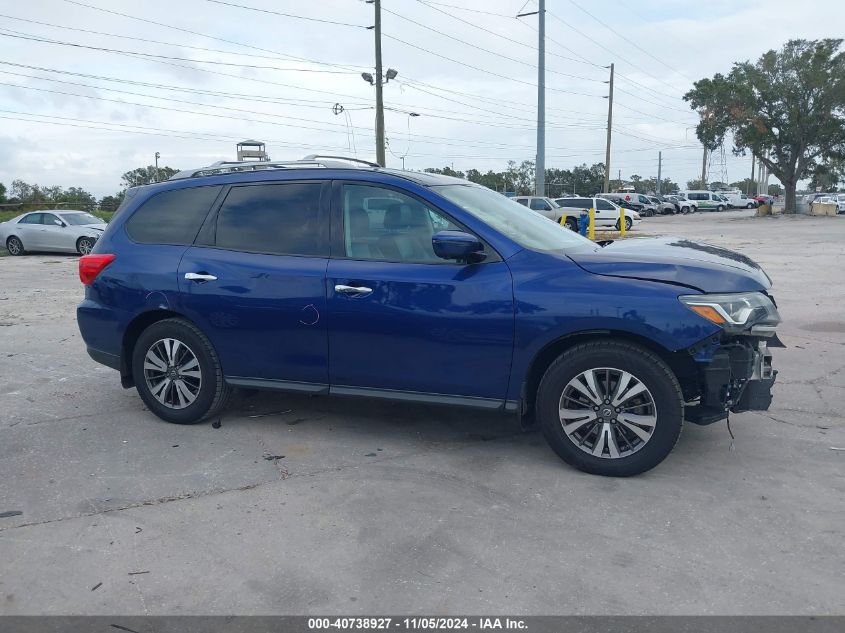 2017 Nissan Pathfinder Sl VIN: 5N1DR2MN7HC902076 Lot: 40738927