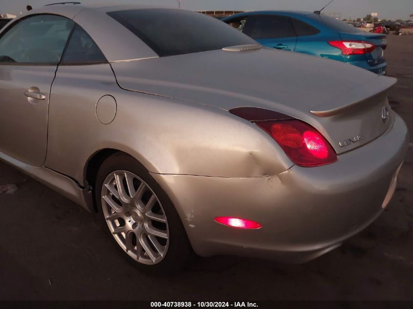 2005 Lexus Sc 430 VIN: JTHFN48Y250067525 Lot: 40738938