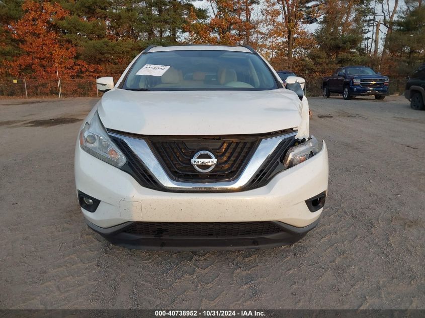 2016 Nissan Murano Sv VIN: 5N1AZ2MH3GN131230 Lot: 40738952