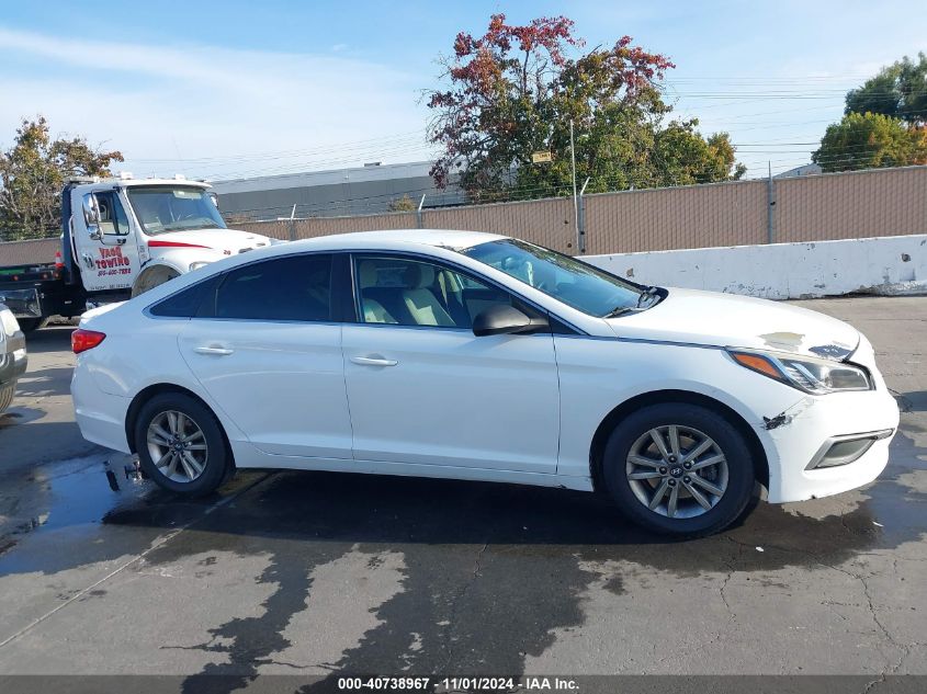 2016 Hyundai Sonata Se VIN: 5NPE24AF1GH279837 Lot: 40738967