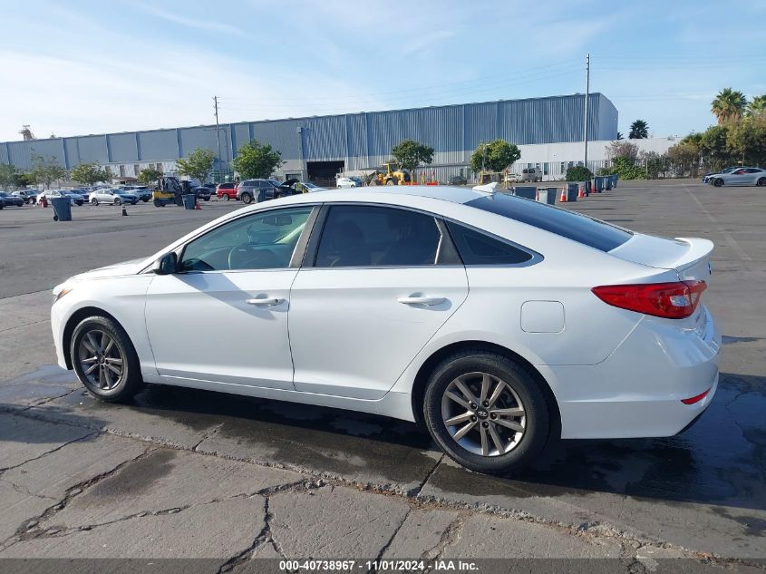 2016 Hyundai Sonata Se VIN: 5NPE24AF1GH279837 Lot: 40738967