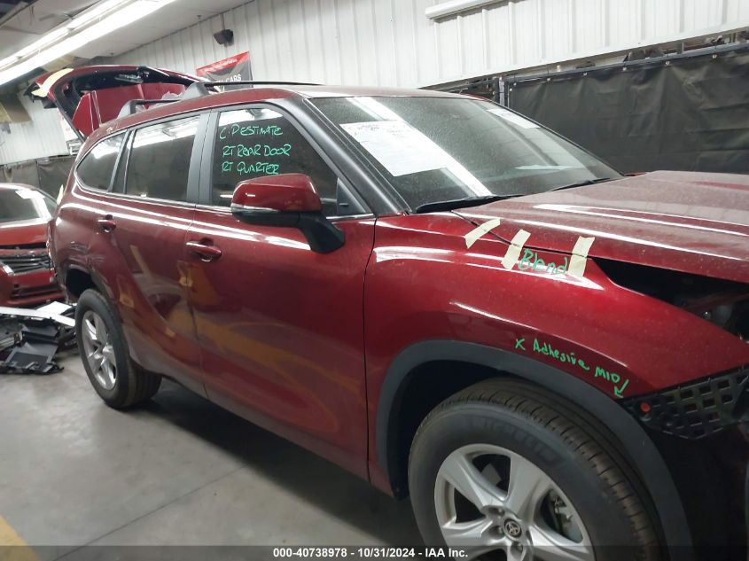 2024 Toyota Highlander Le VIN: 5TDKDRAH2RS054318 Lot: 40738978