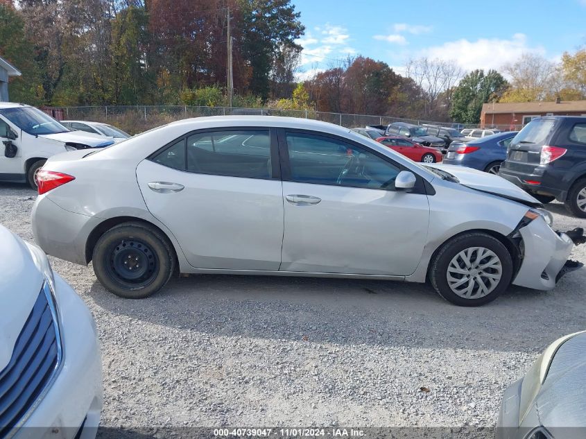 2018 Toyota Corolla Le VIN: 2T1BURHE9JC086725 Lot: 40739047