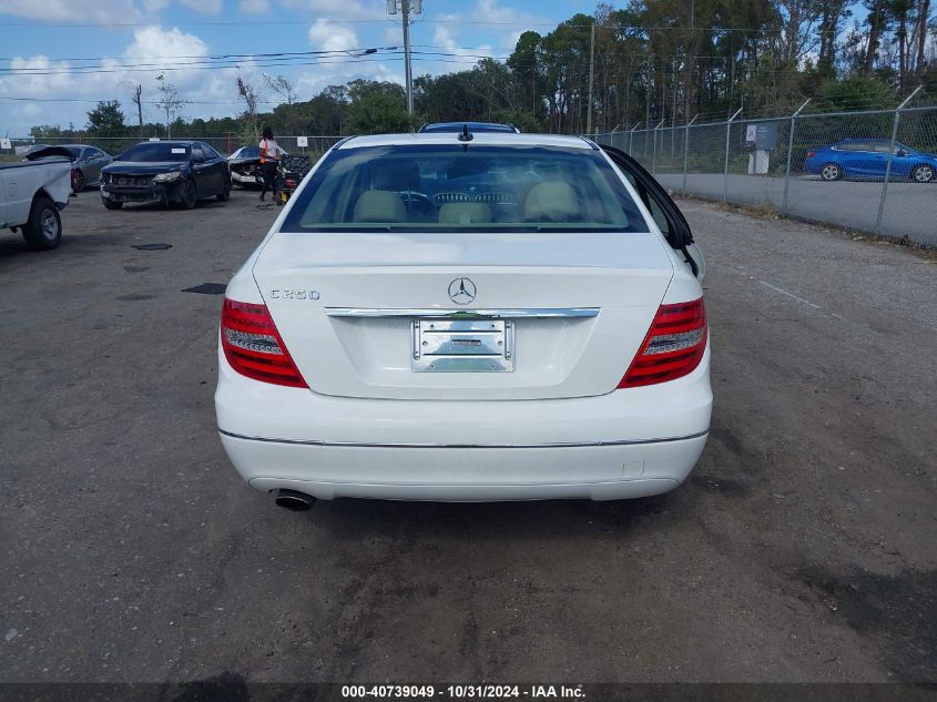 2014 Mercedes-Benz C-Class C 250 Sport/Luxury VIN: WDDGF4HB8EA963438 Lot: 40739049